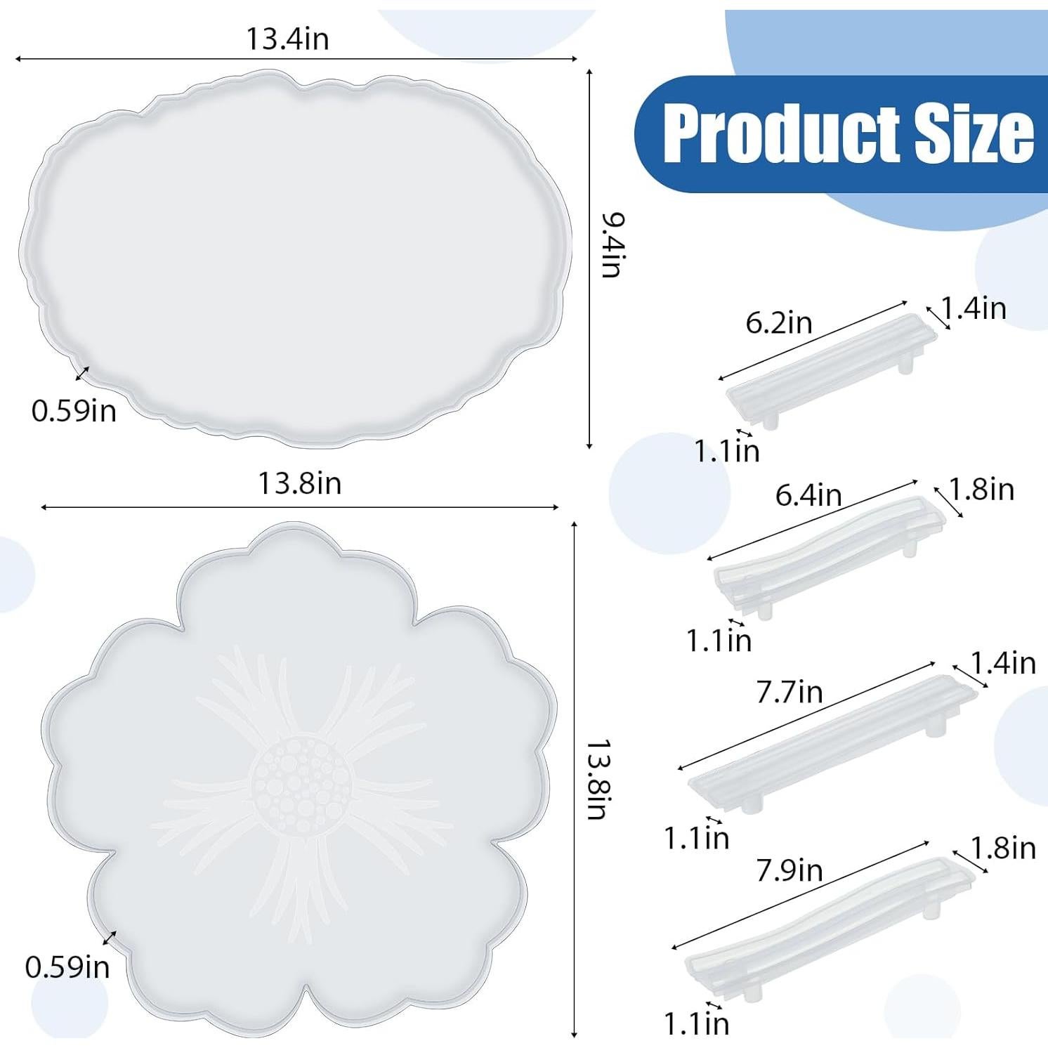 Moldes de Silicona Grande meekoo para Joyería y Posavasos