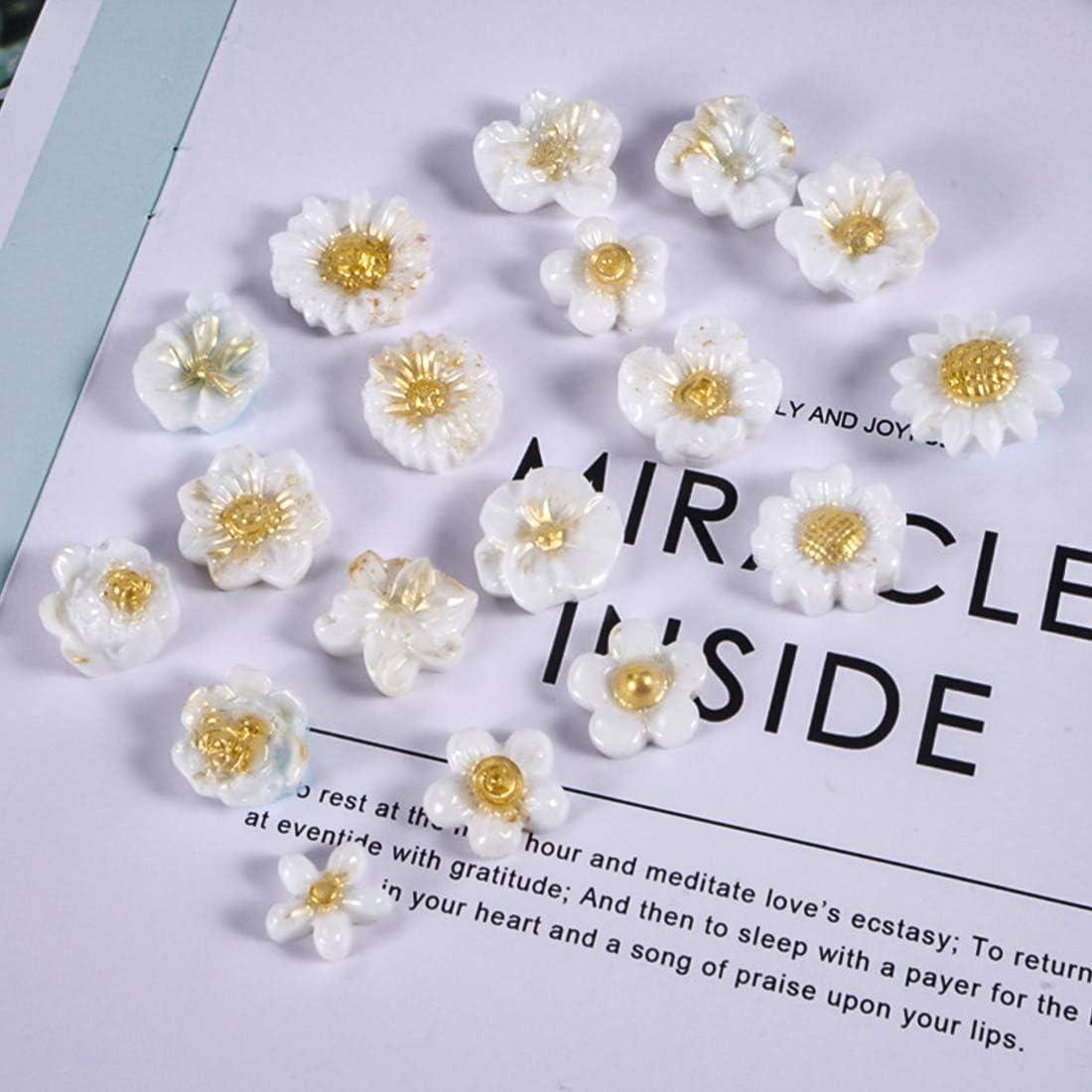 Moldes de Resina de Flores FineInno 3 Piezas Silicona 3D