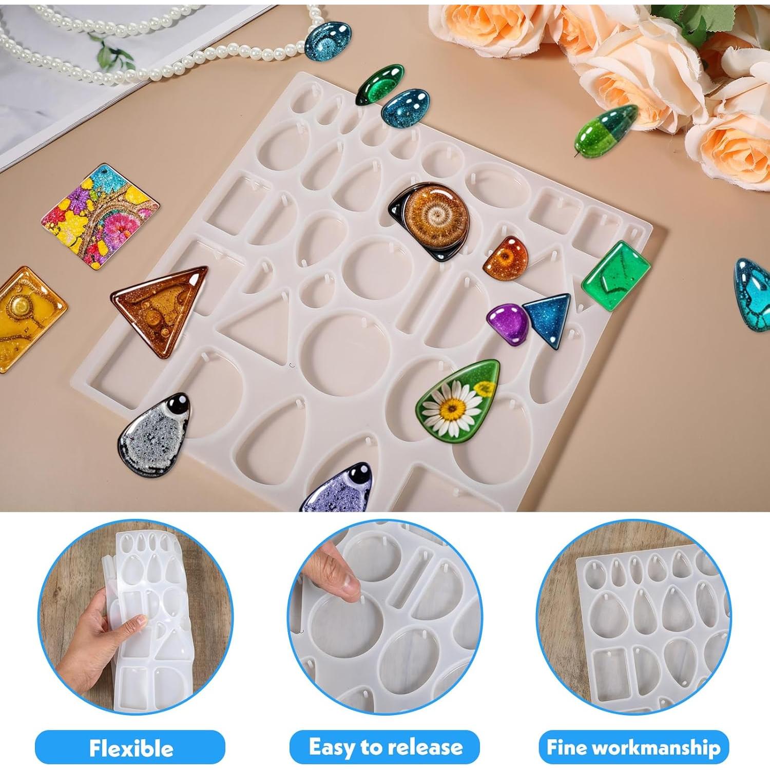 Moldes de Silicona para Joyería Ymapinc 23x23cm Transparente