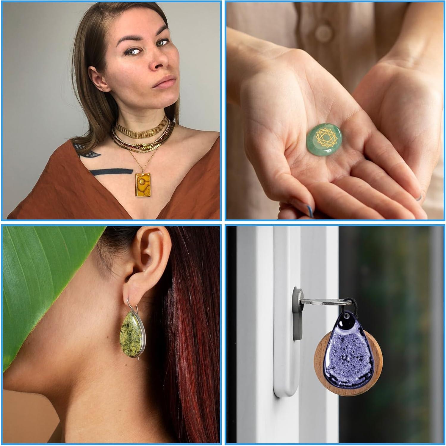 Moldes de Silicona para Joyería Ymapinc 23x23cm Transparente