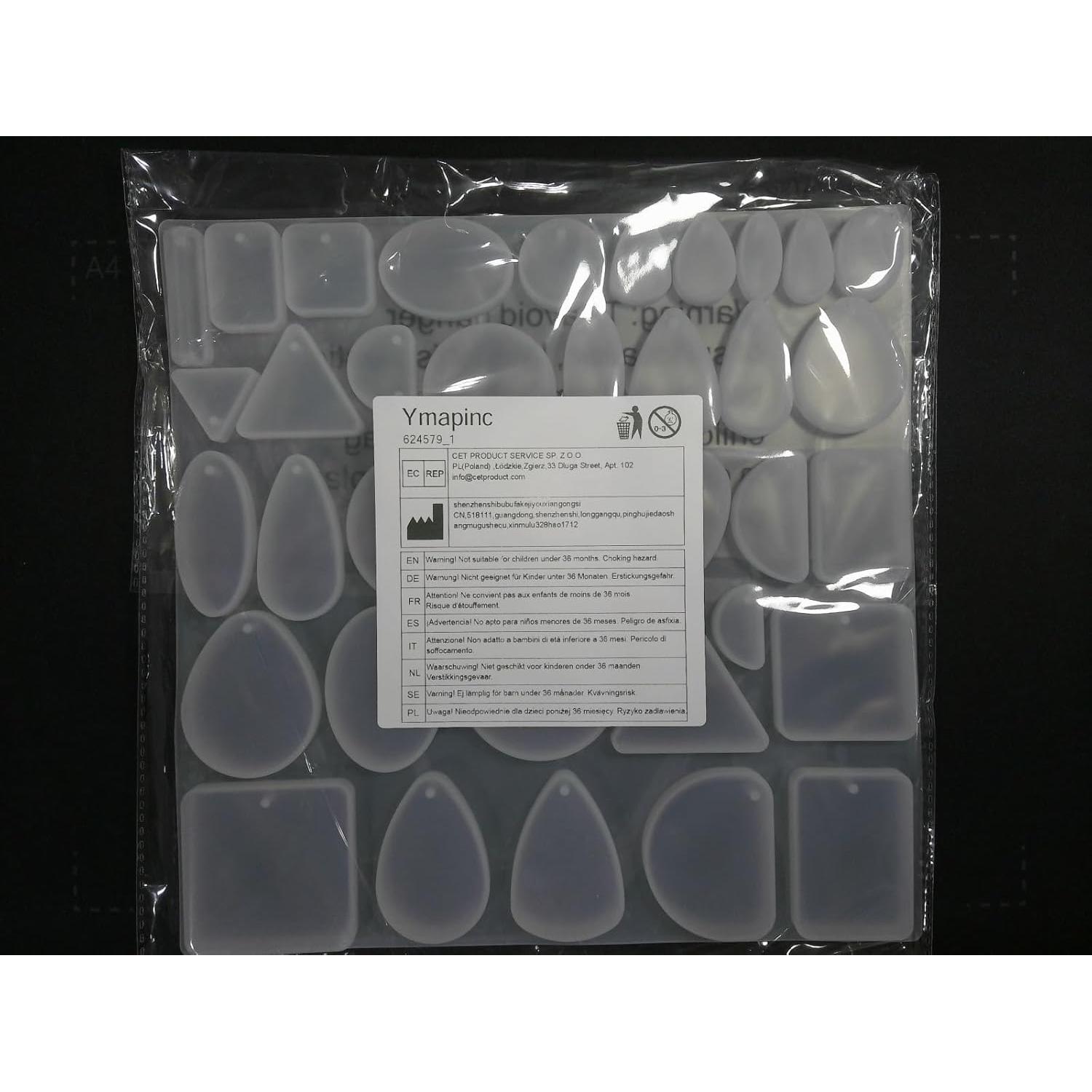 Moldes de Silicona para Joyería Ymapinc 23x23cm Transparente