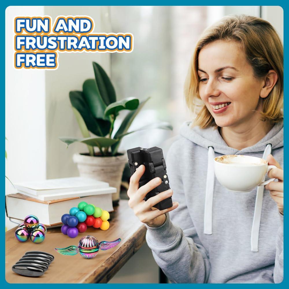 Conjunto de Juguetes Antiestrés Dilabnba 14 Piezas Portátil