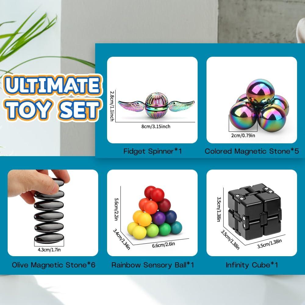 Conjunto de Juguetes Antiestrés Dilabnba 14 Piezas Portátil