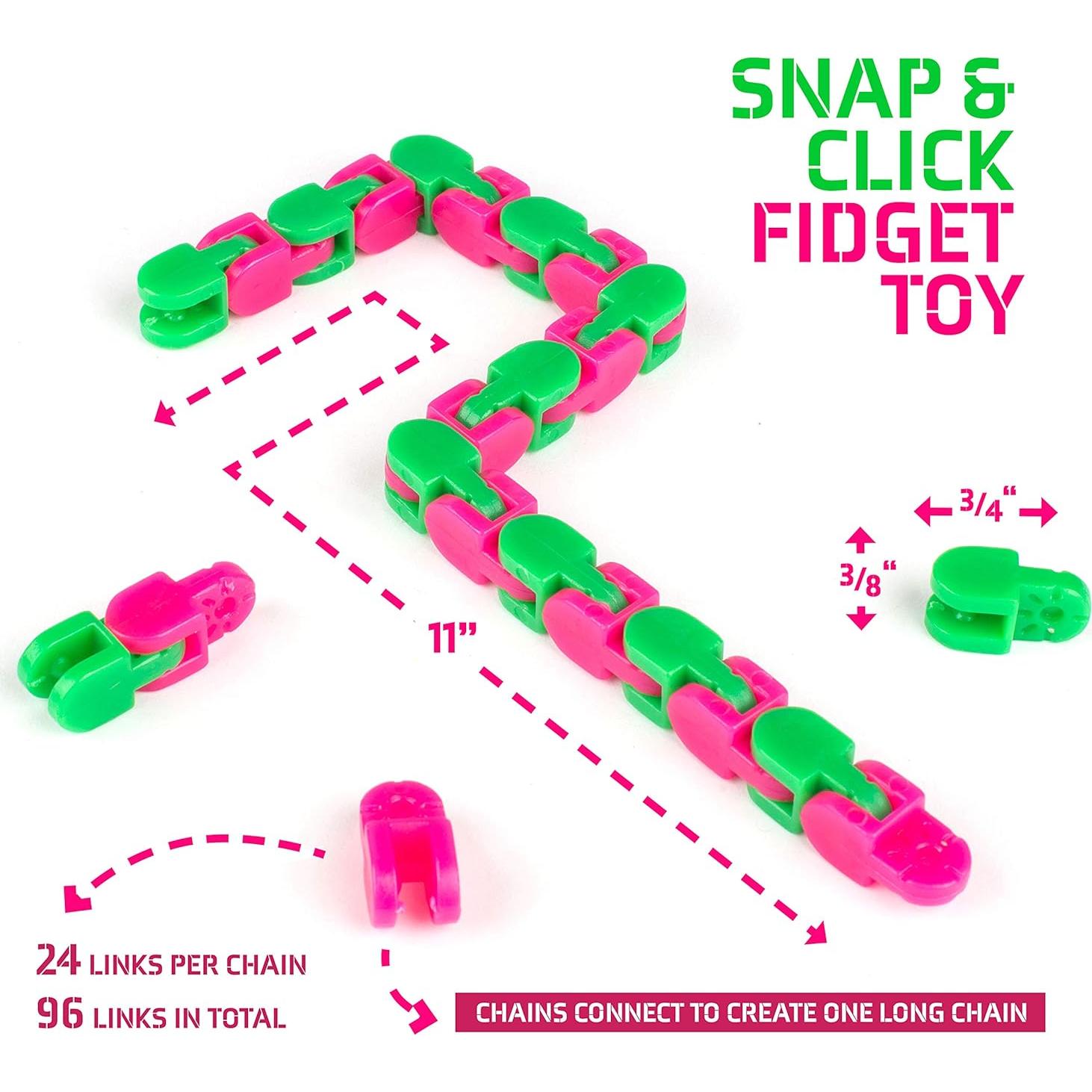 Juguetes Antiestrés Neliblu Wacky Tracks - Paquete de 4