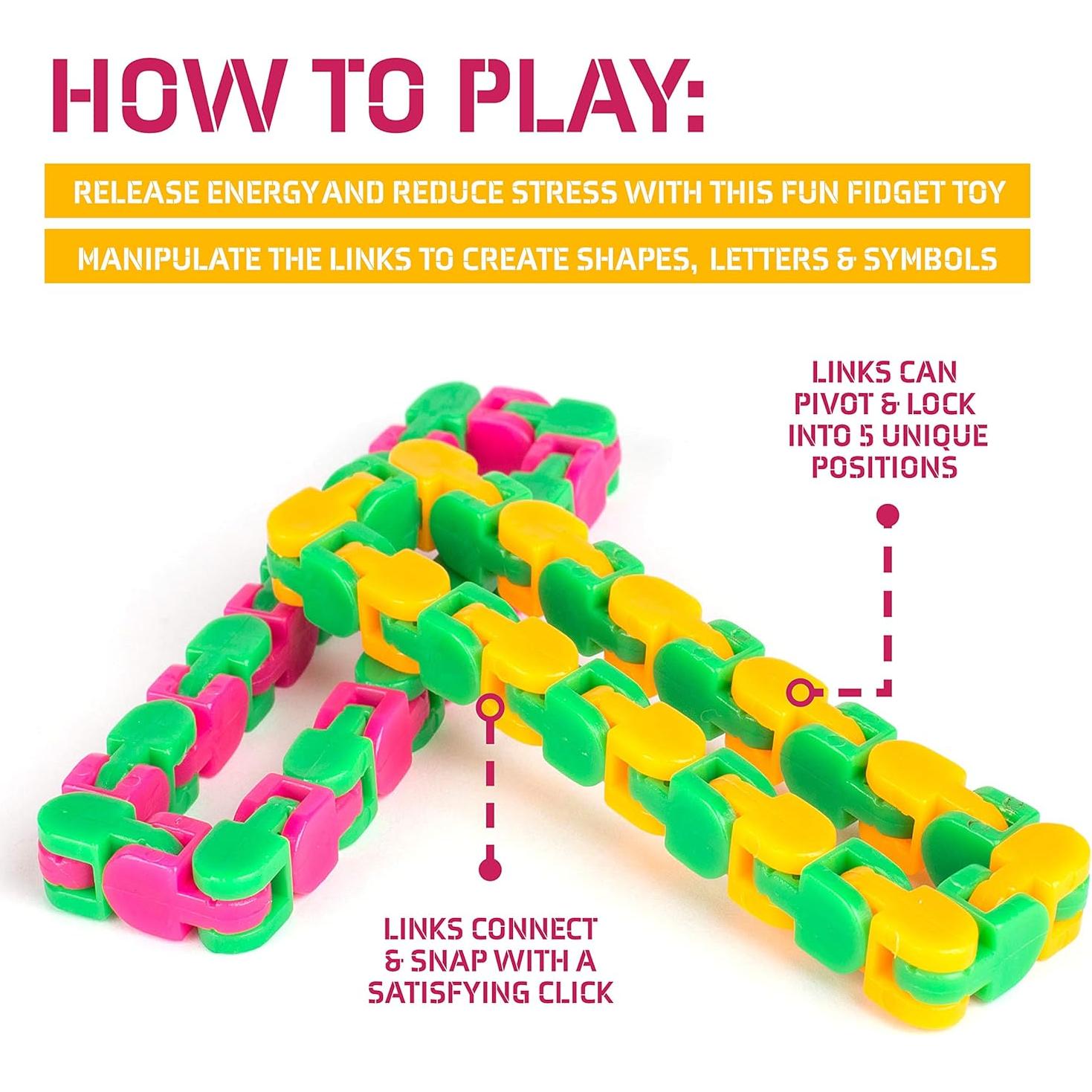 Juguetes Antiestrés Neliblu Wacky Tracks - Paquete de 4