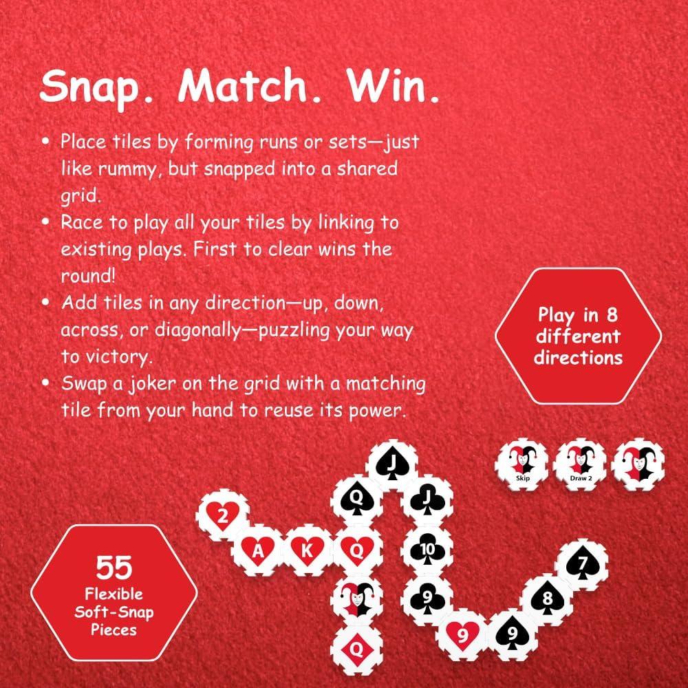 Juego de Estrategia Rummy Snap SD Toyz para 2-4 Jugadores