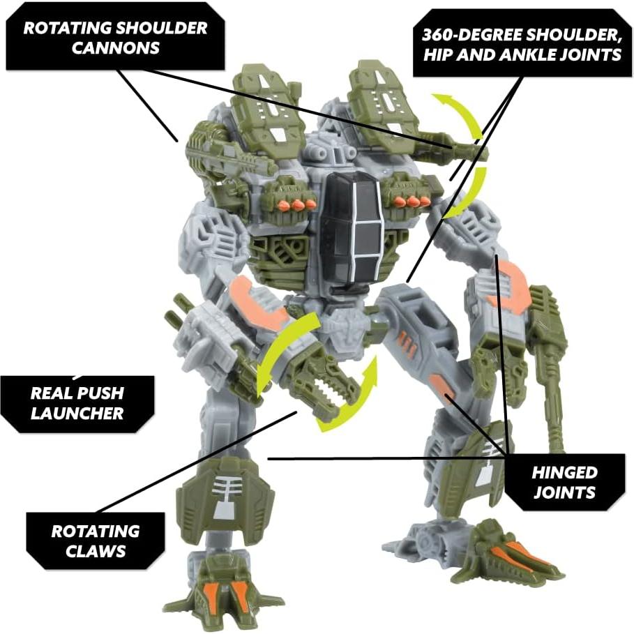 Mech de Asalto Forge FT-12 PlayMonster - Construcción Modular 3 en 1