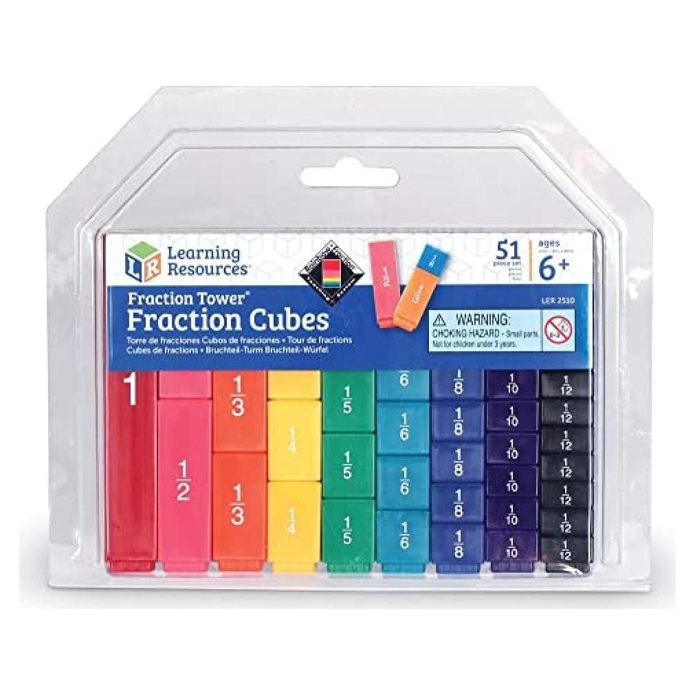 Cubos de Fracciones Learning Resources 51 Piezas Educativos