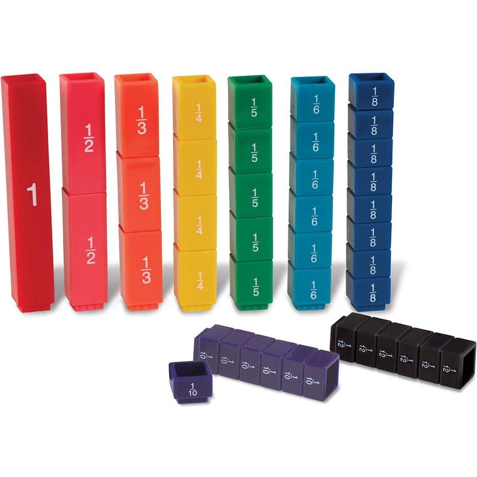 Cubos de Fracciones Learning Resources 51 Piezas Educativos