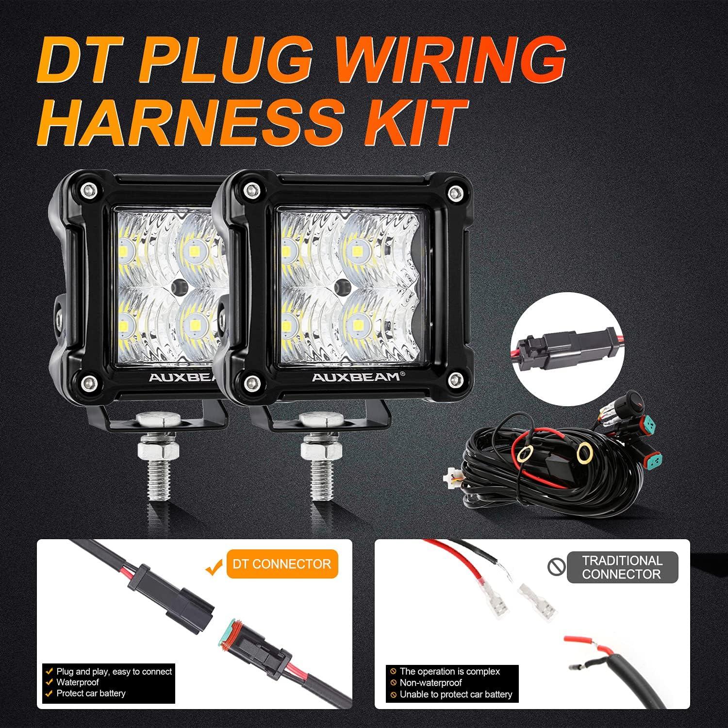 Luces LED Auxbeam FA Series 3" Inundantes 4800LM 20W