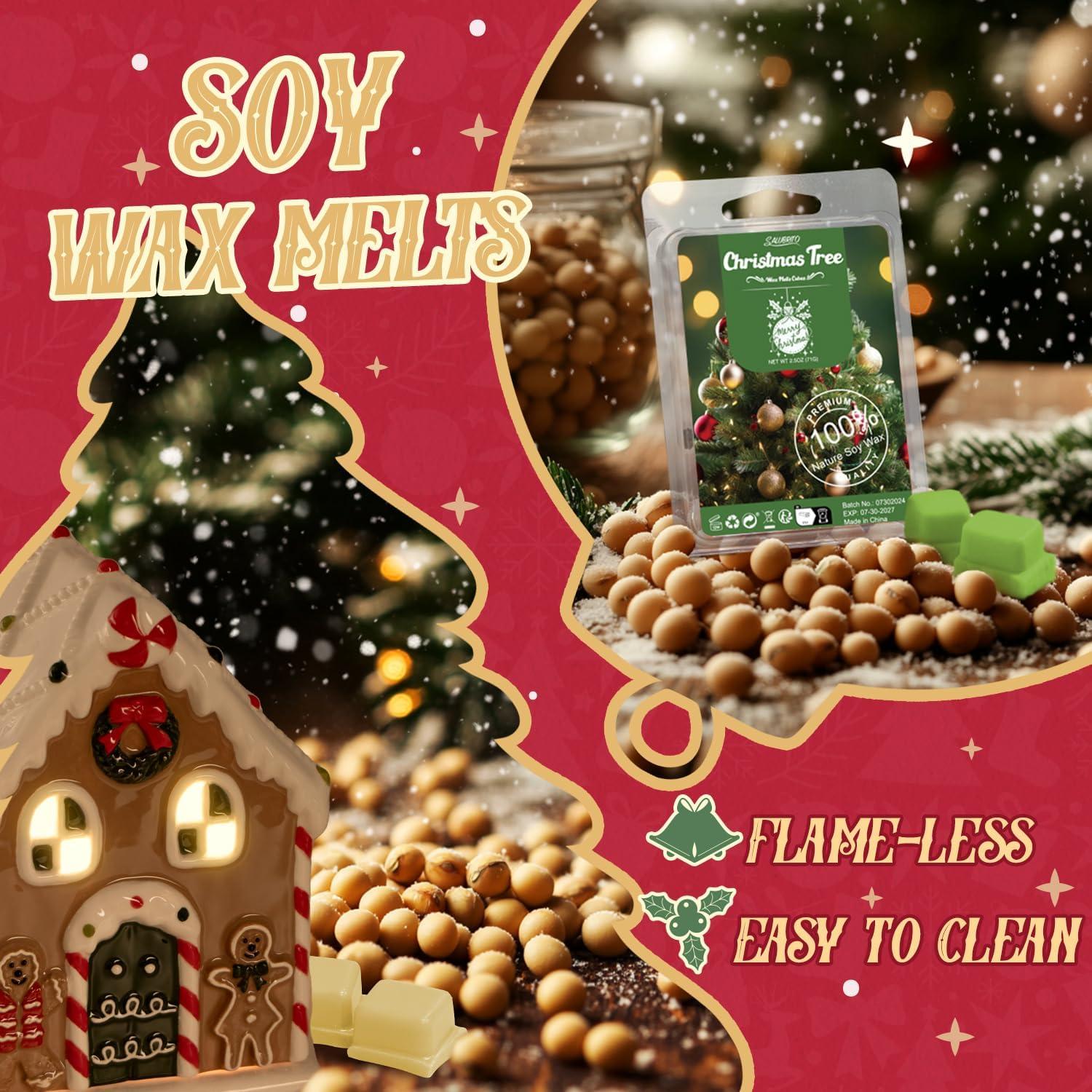 Set de Ceras Aromáticas de Navidad Salubrito - 8 Fragancias