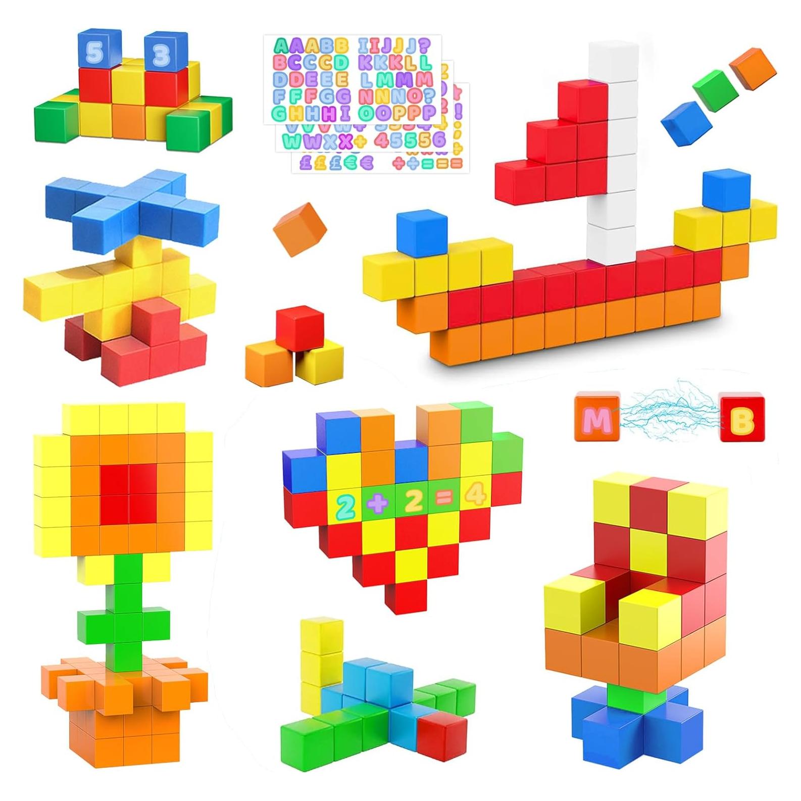 Bloques Magnéticos Educativos Taoli 46PCS 3.3CM para Niños