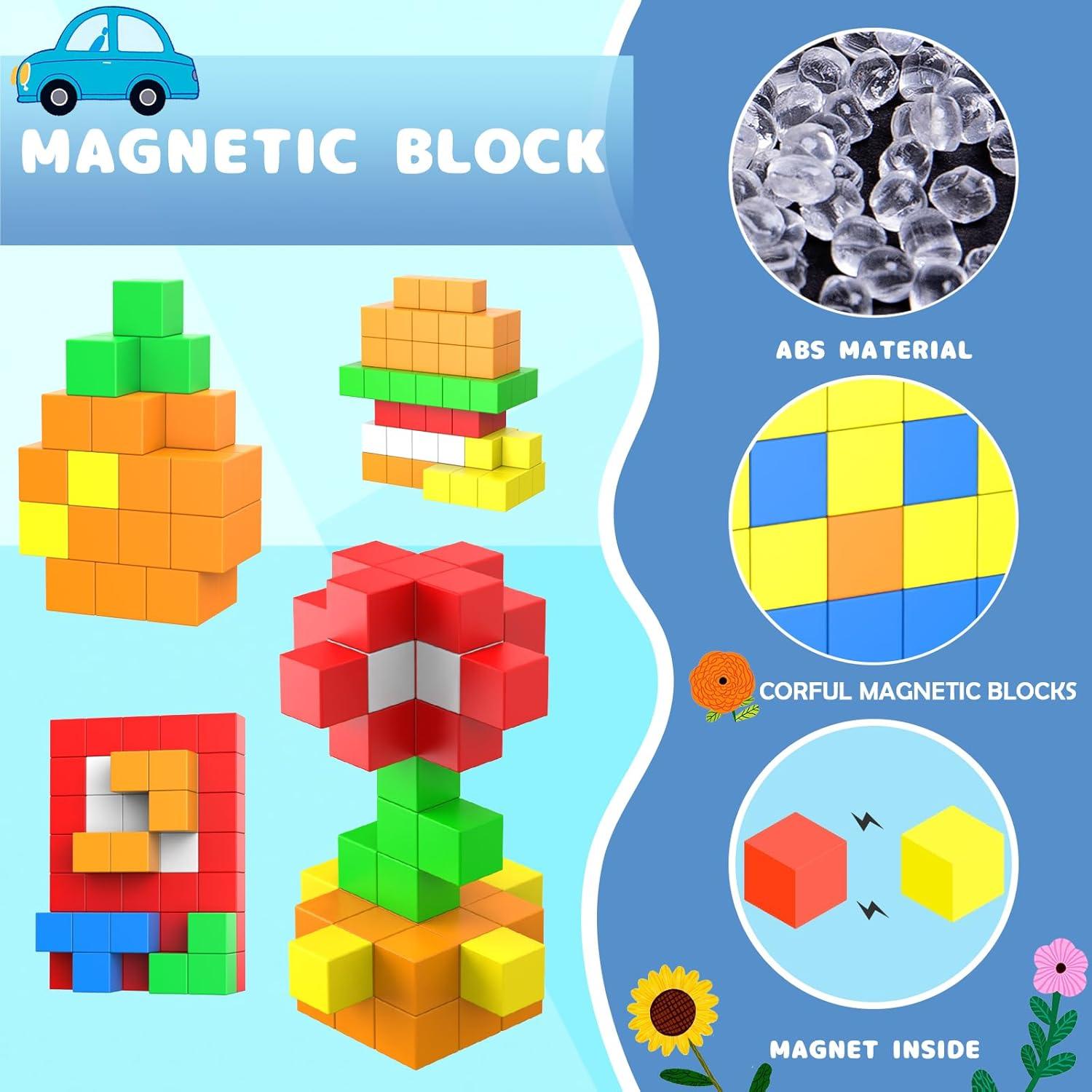 Bloques Magnéticos Educativos Taoli 46PCS 3.3CM para Niños