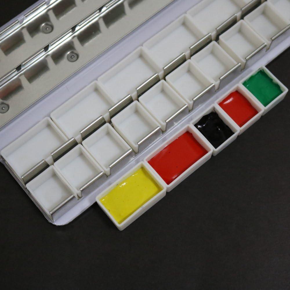 Bandejas de Acuarela Vacías FCLUB - 20 Completas y 20 Medias