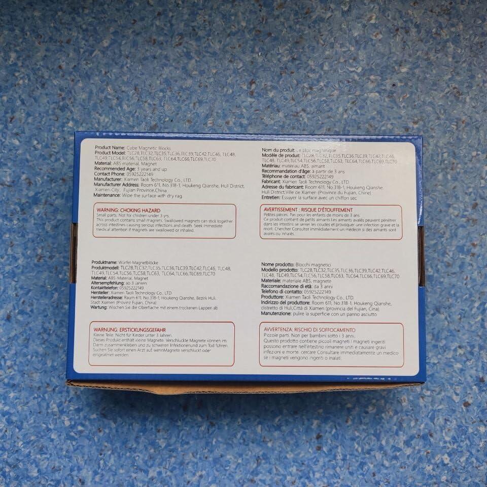 Bloques Magnéticos Educativos Taoli 56 Piezas 3.3cm