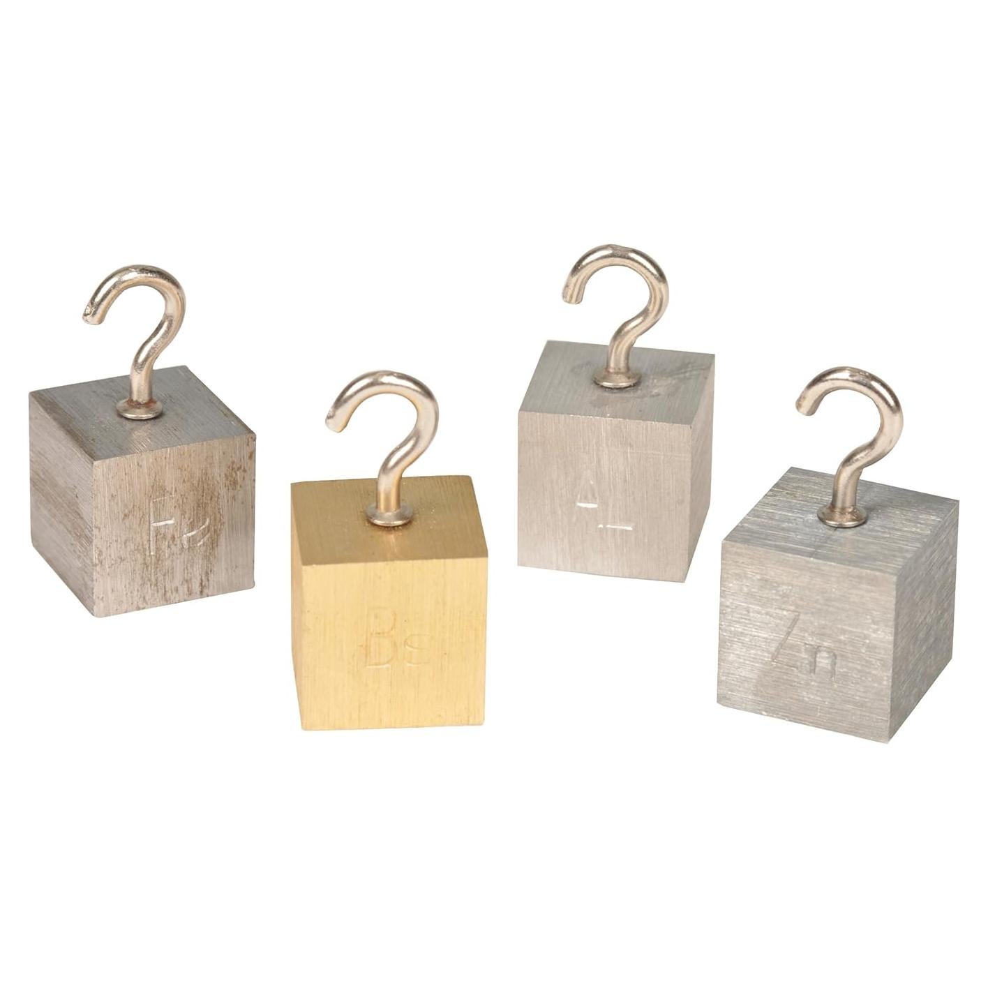 Juego de Cubos de Densidad EISCO - 4 Metales 32mm con Ganchos