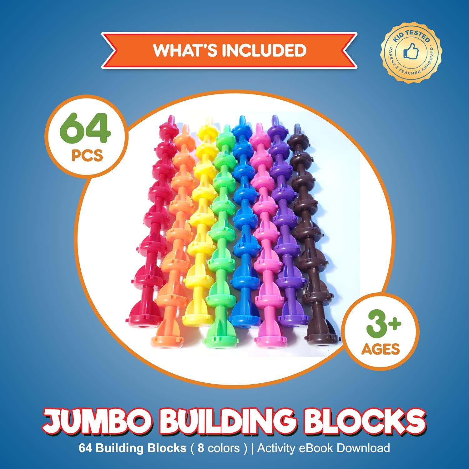 Juego de Construcción Kids Korner - 64 Piezas STEM para Niños