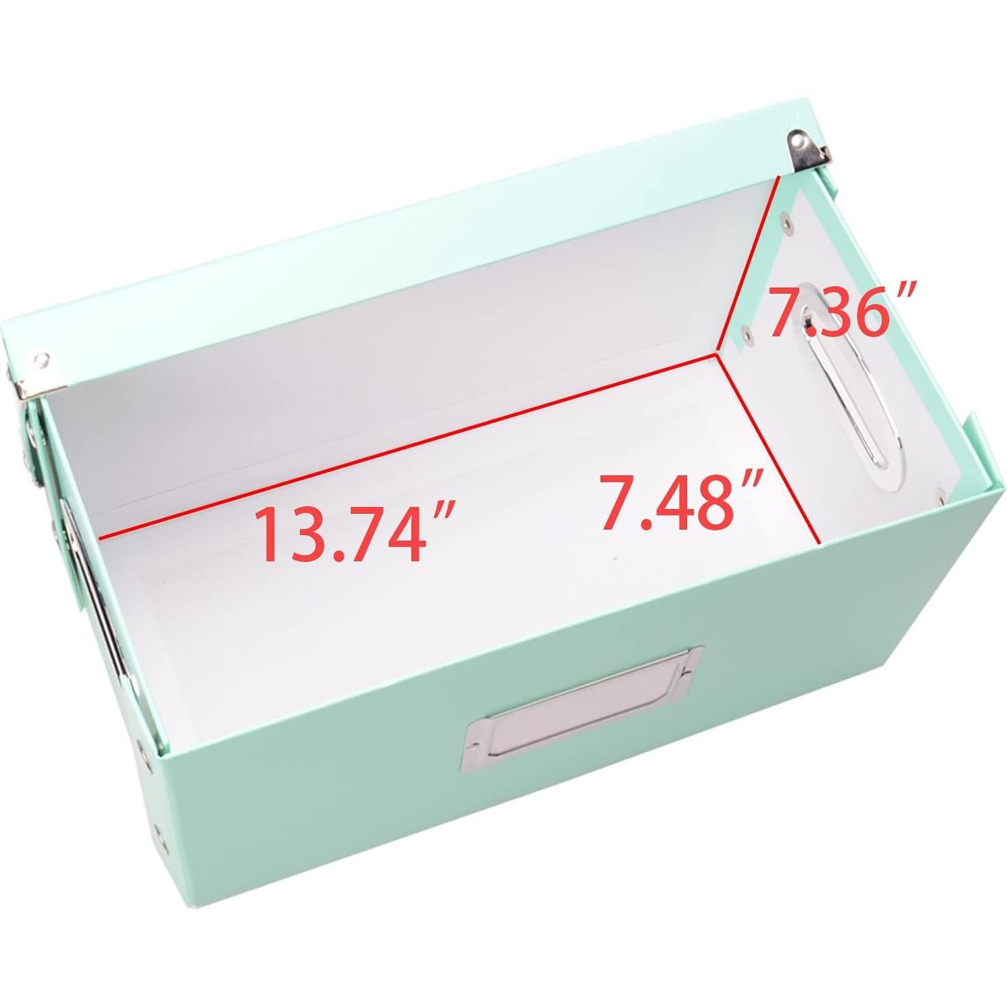 Caja de Almacenamiento para Vinilos 45 Snap-N-Store Menta 75 Discos