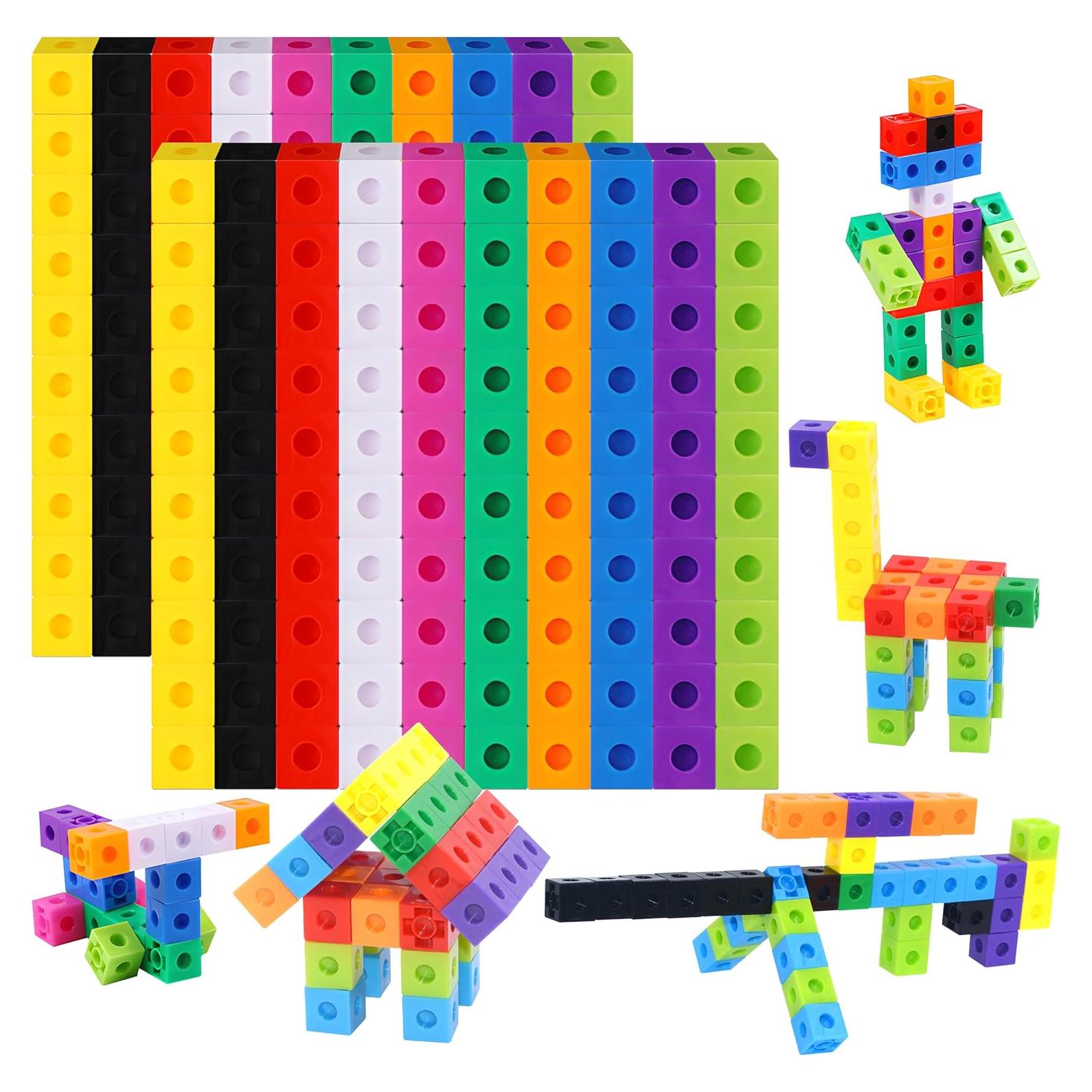 SpriteGru 200 Cubos Matemáticos Enlazables para Aprendizaje