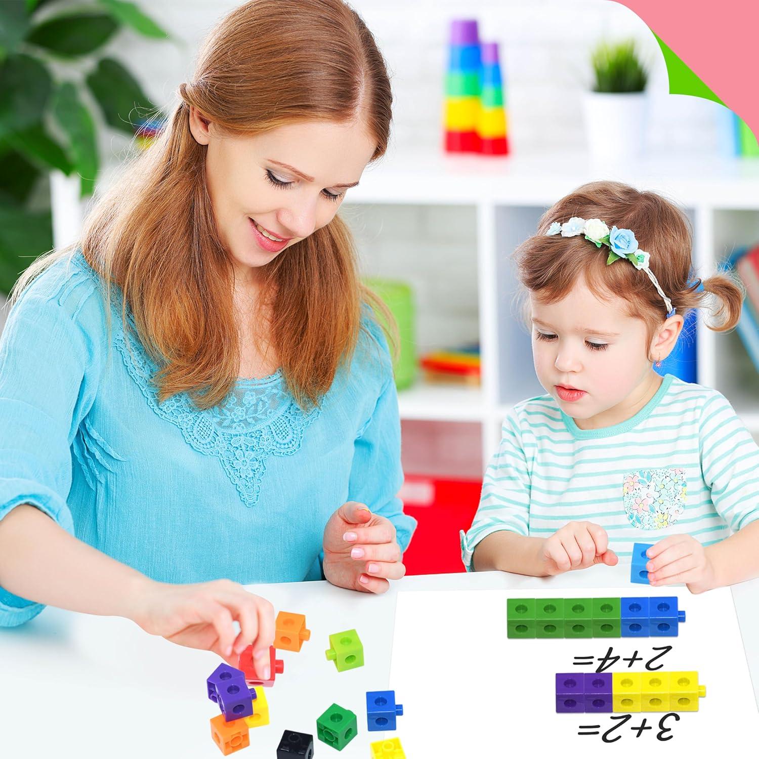 SpriteGru 200 Cubos Matemáticos Enlazables para Aprendizaje