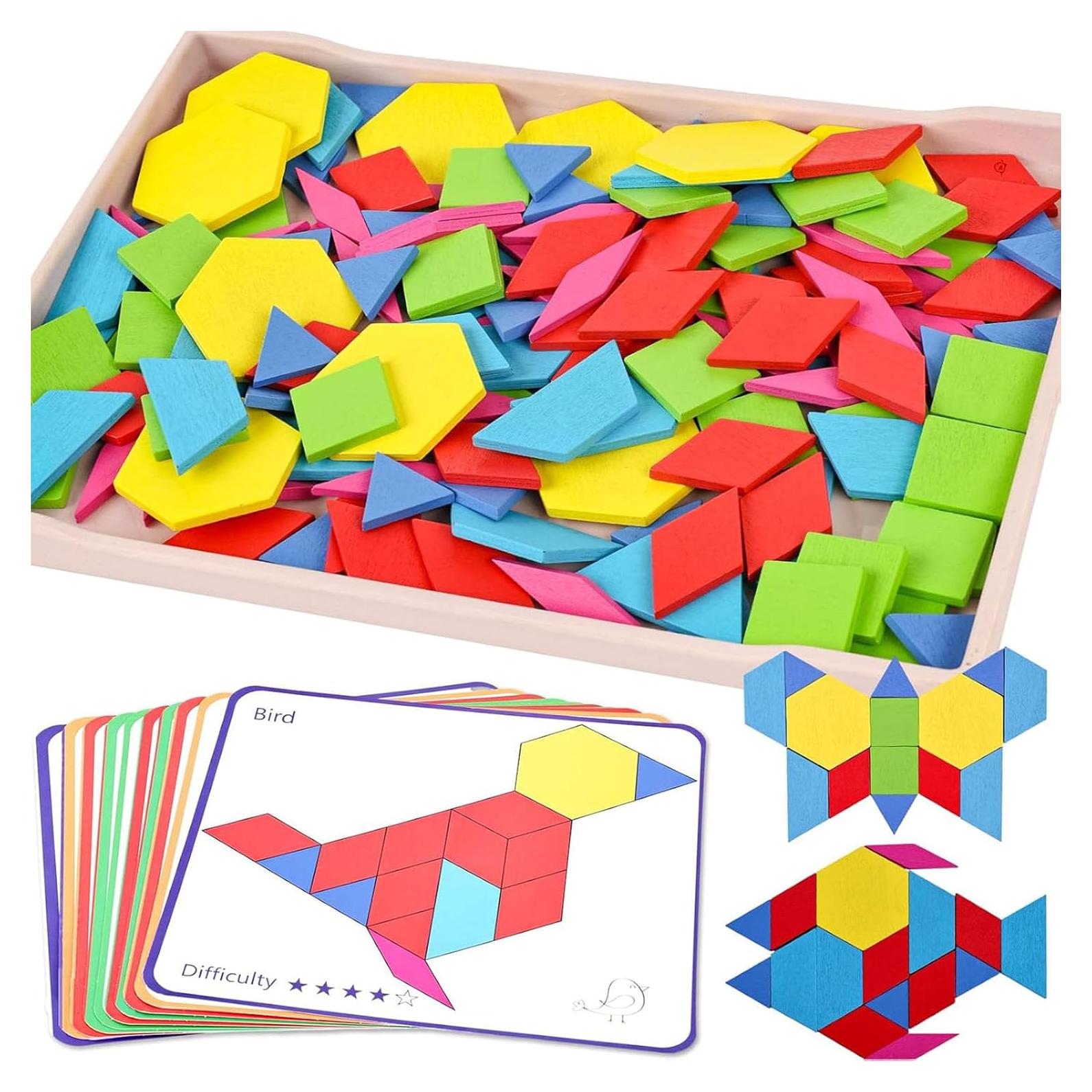 Rompecabezas Geométrico Tangram 3 Nutrias 150 Piezas Educativo