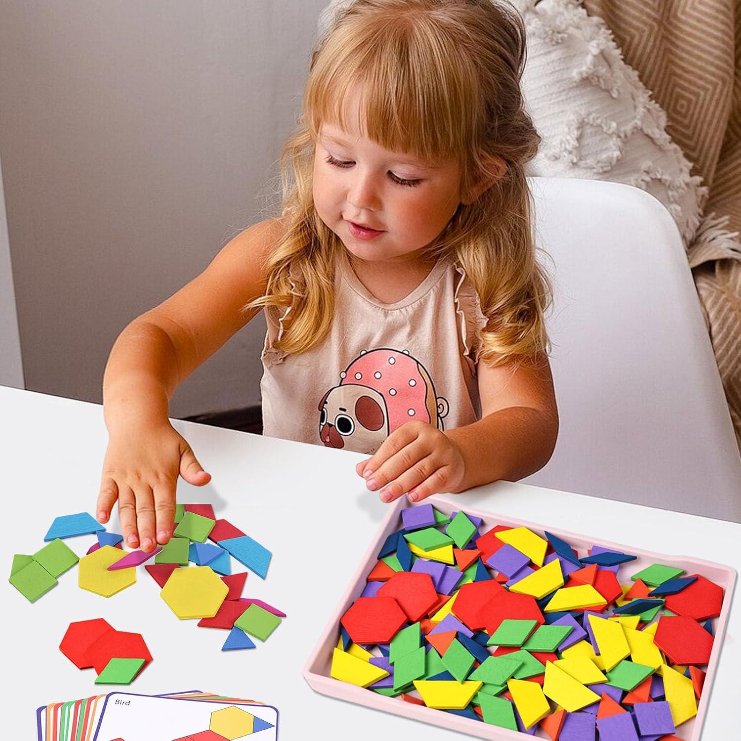 Rompecabezas Geométrico Tangram 3 Nutrias 150 Piezas Educativo