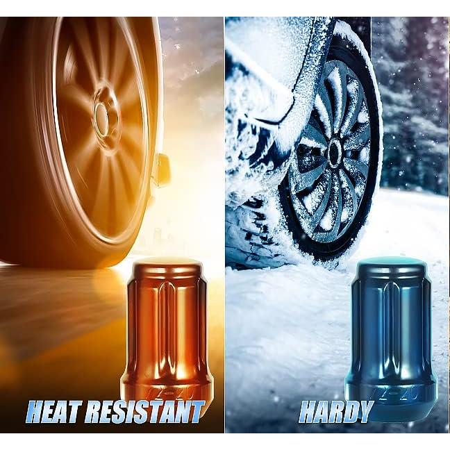 Tuercas de Rueda NPAUTO Negras M12x1.5 Acorn 20 Piezas