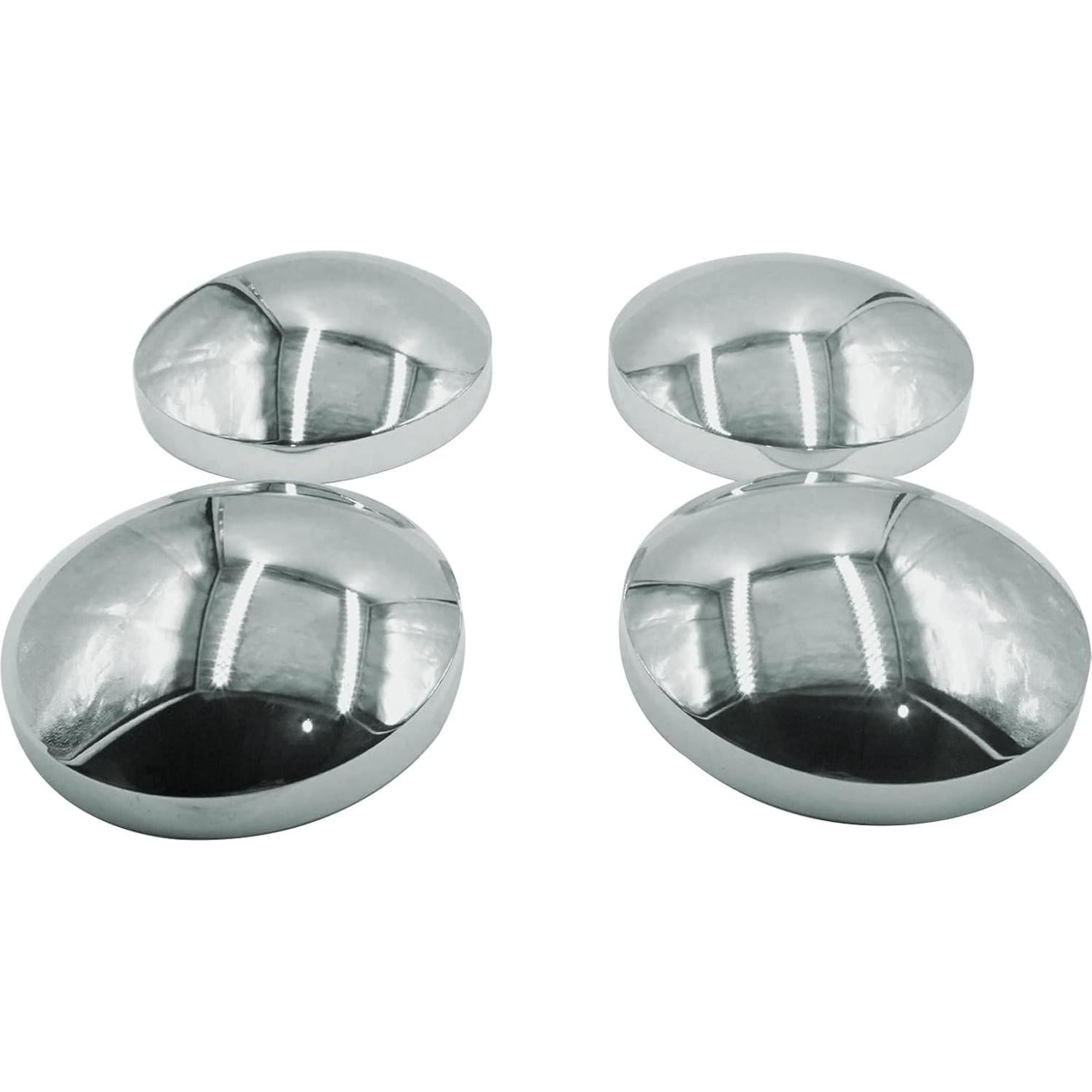 Cúpulas de Eje de Cromo 8" para Camiones Kenworth Peterbilt - Juego de 4