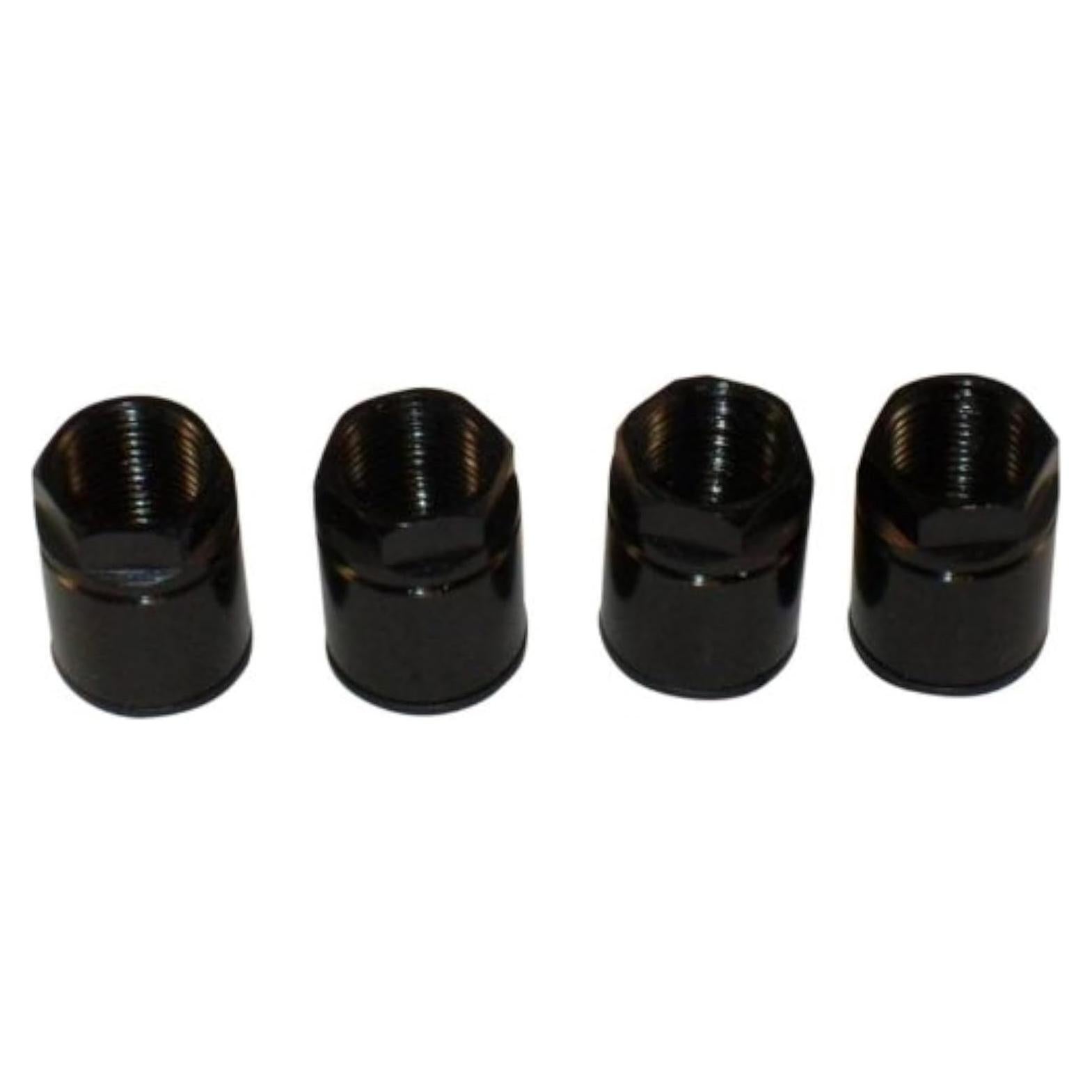 Juego de 4 Tuercas TPMS Muzzys Negras de Aluminio Universal