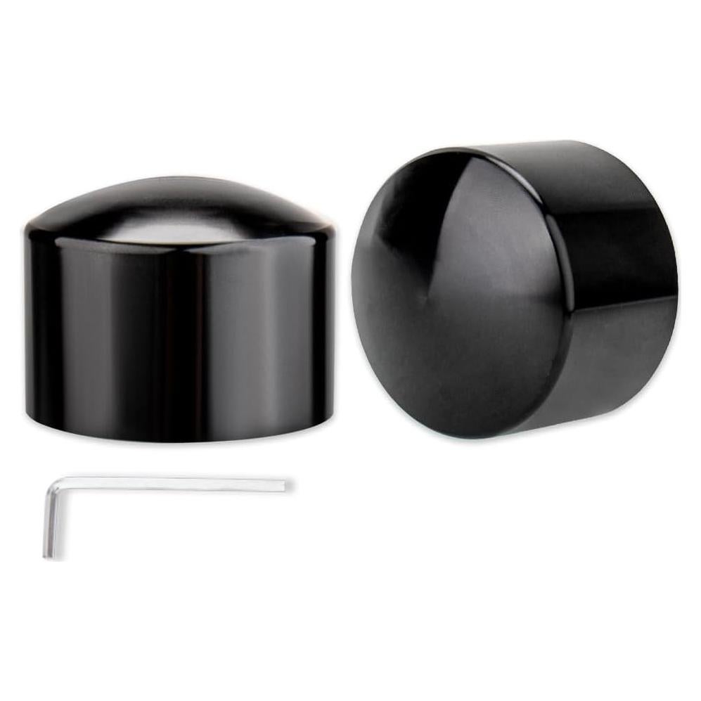 Cubiertas de Tuerca de Eje Frontal KICRY Negro Cromo 2002-2024