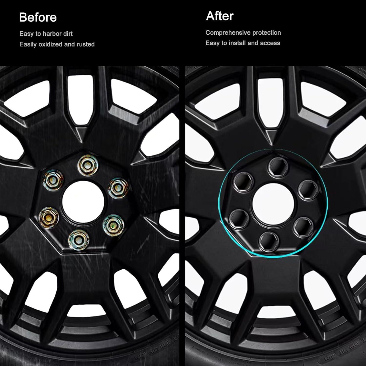 Cubiertas de Tuercas de Rueda MTMARS3 para Tesla Cybertruck 24 Pcs