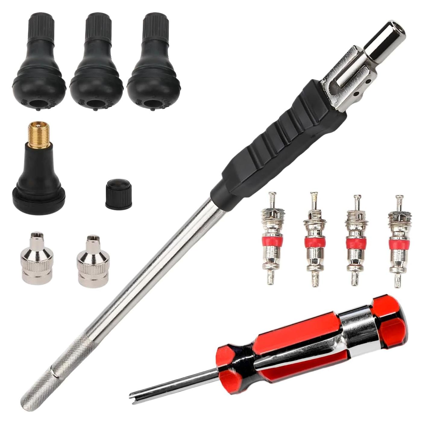 Kit de 12 Piezas para Sacar e Instalar Válvulas de Neumáticos DXNQ