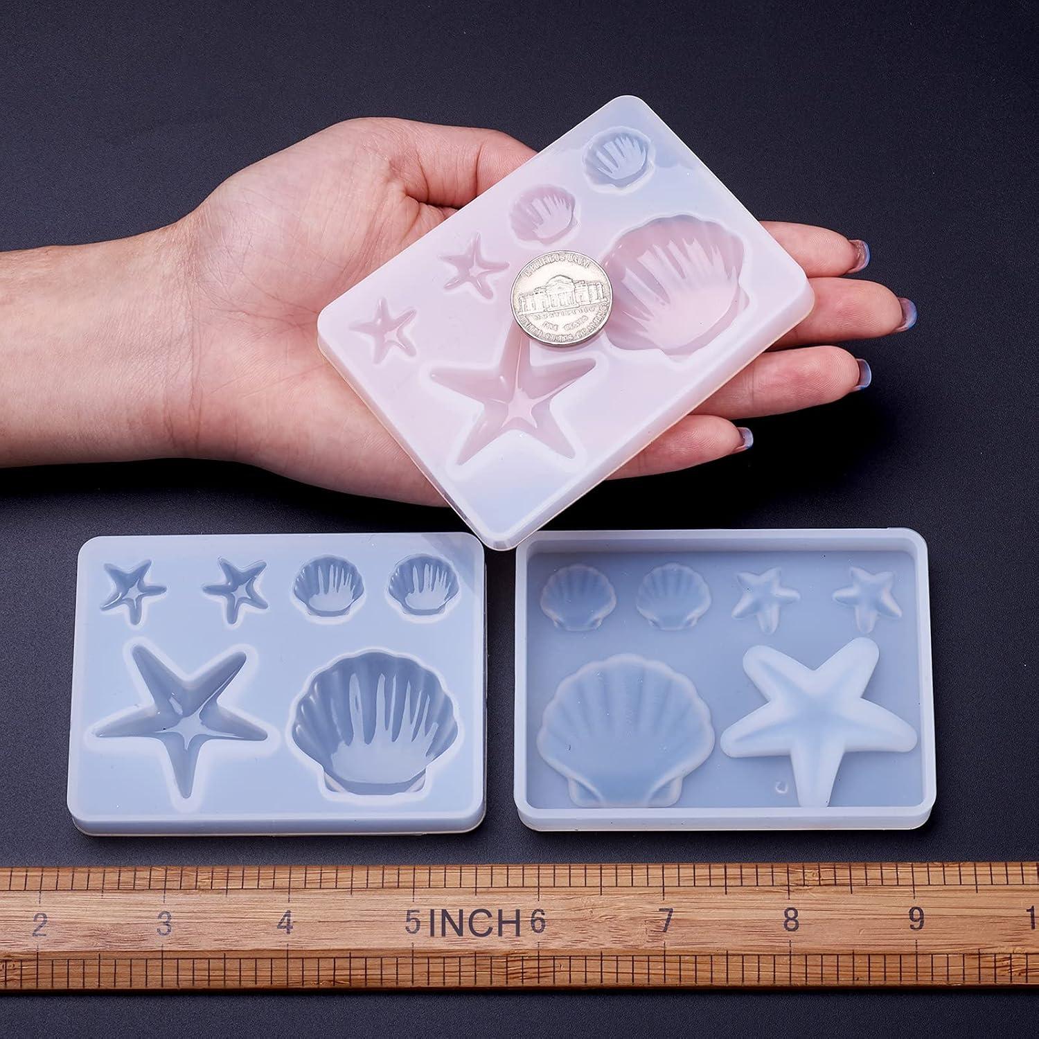 Moldes de Silicona Craftdady 5 Piezas Concha Estrella DIY