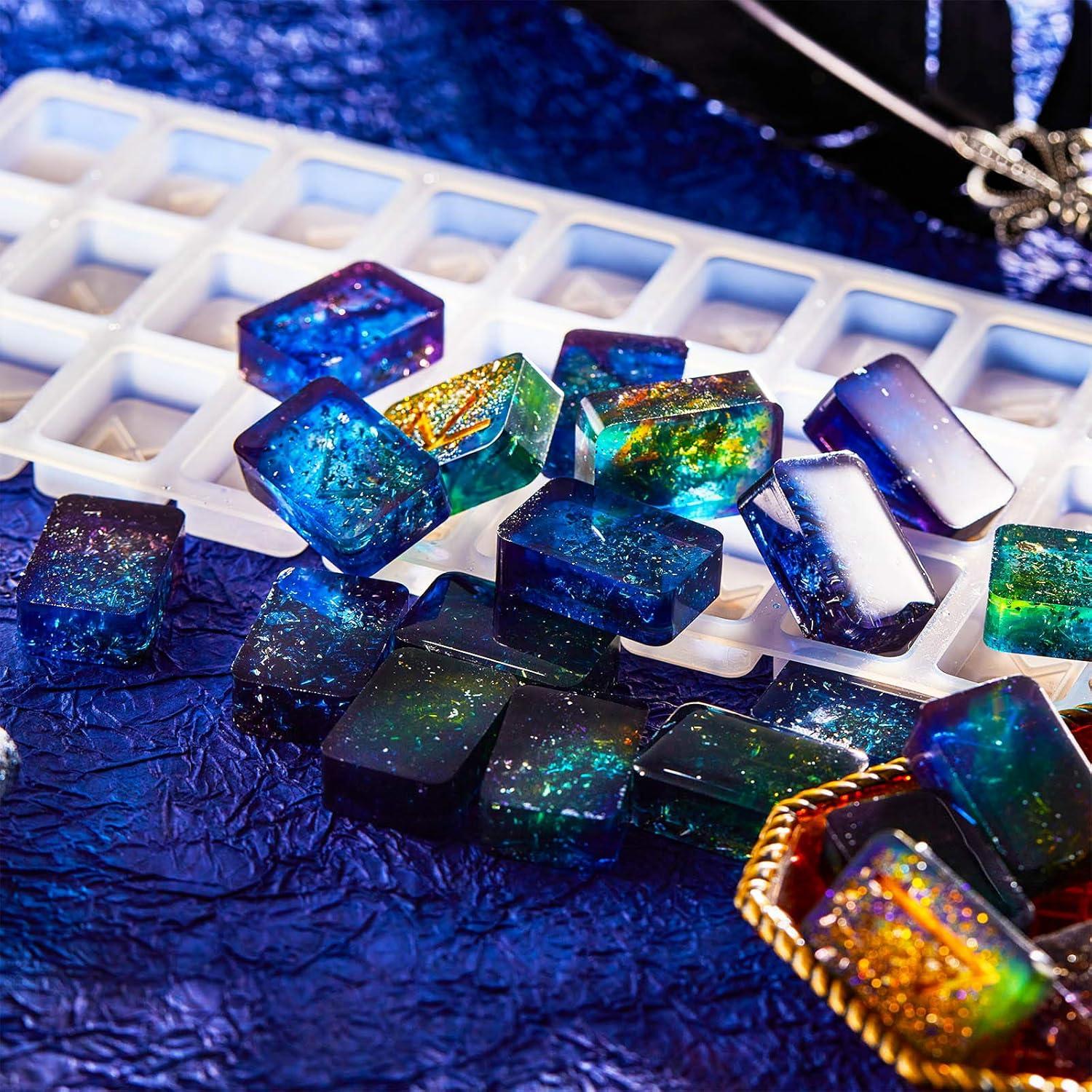 Molde de Silicona para Resina Rúnica Patelai con Lentejuelas