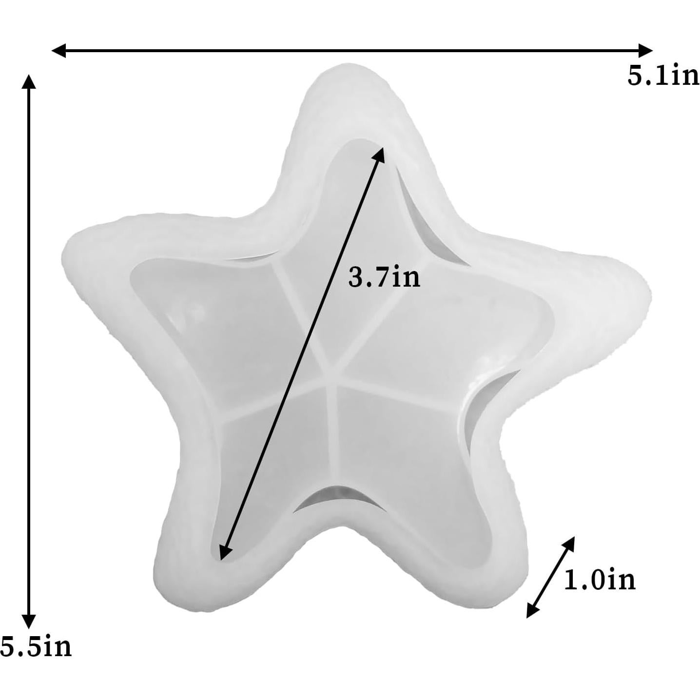 Molde de Silicona Estrella de Mar Wehous para Resina 12.7cm
