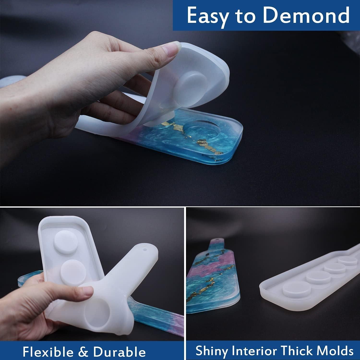 Molde de bandeja para 4 vasos de chupito ResinWorld 35.1x7.9 cm