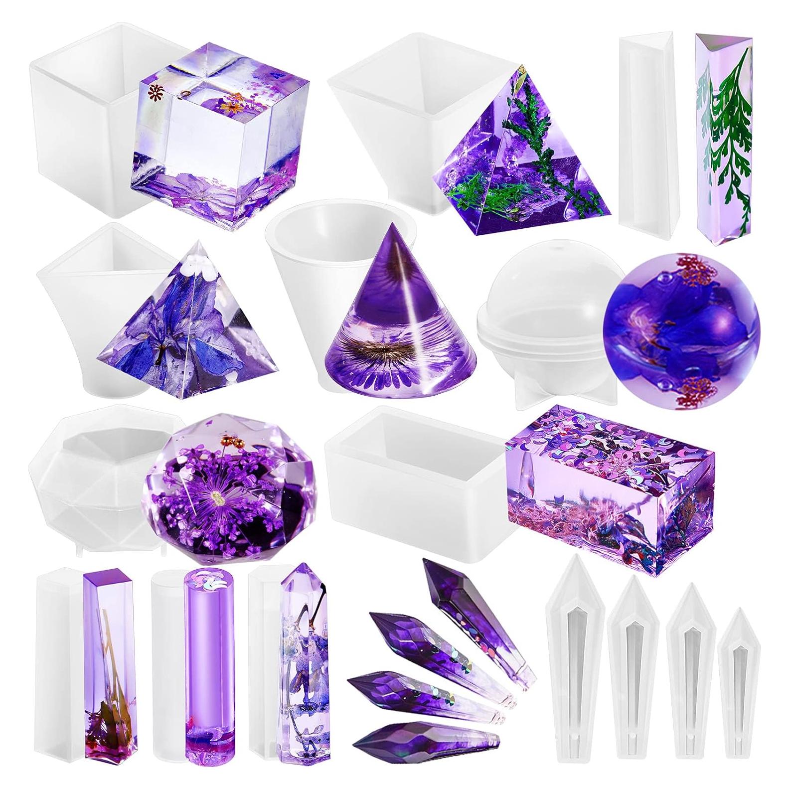 15 Moldes de Silicona para Resina Geiserailie - Joyería