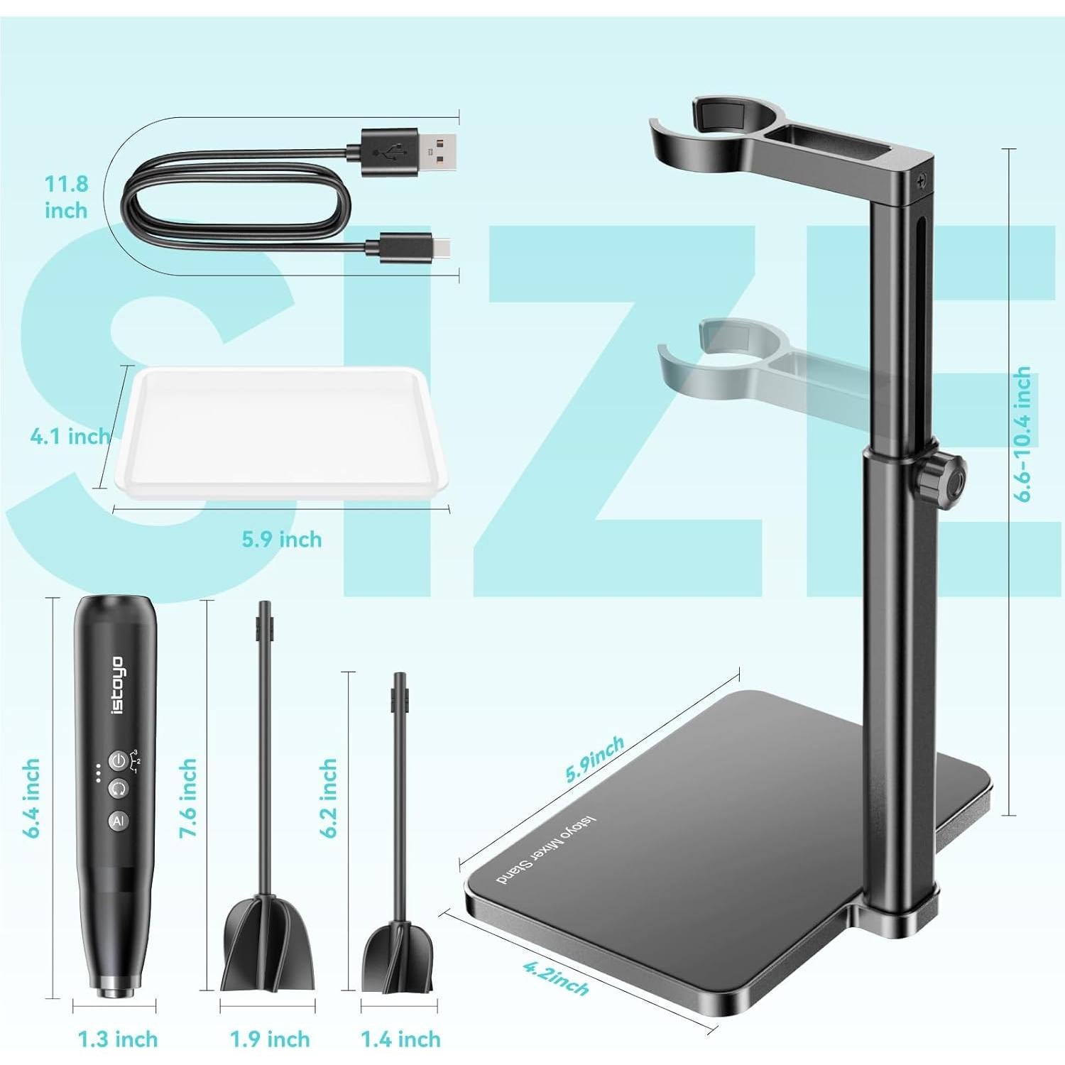 Mezclador de Resina Recargable ISTOYO IS-ULTRA-JB-03 3 Velocidades