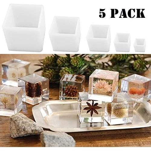 Molde de Resina Cuadrado Luckkyme - 5 Tamaños Silicona