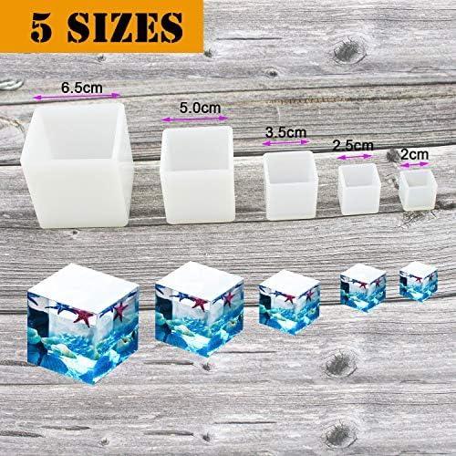 Molde de Resina Cuadrado Luckkyme - 5 Tamaños Silicona