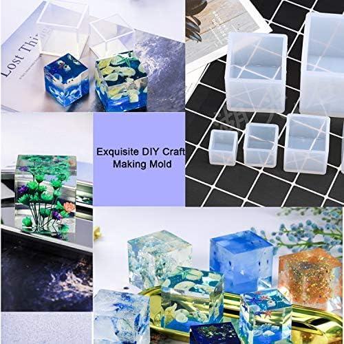 Molde de Resina Cuadrado Luckkyme - 5 Tamaños Silicona