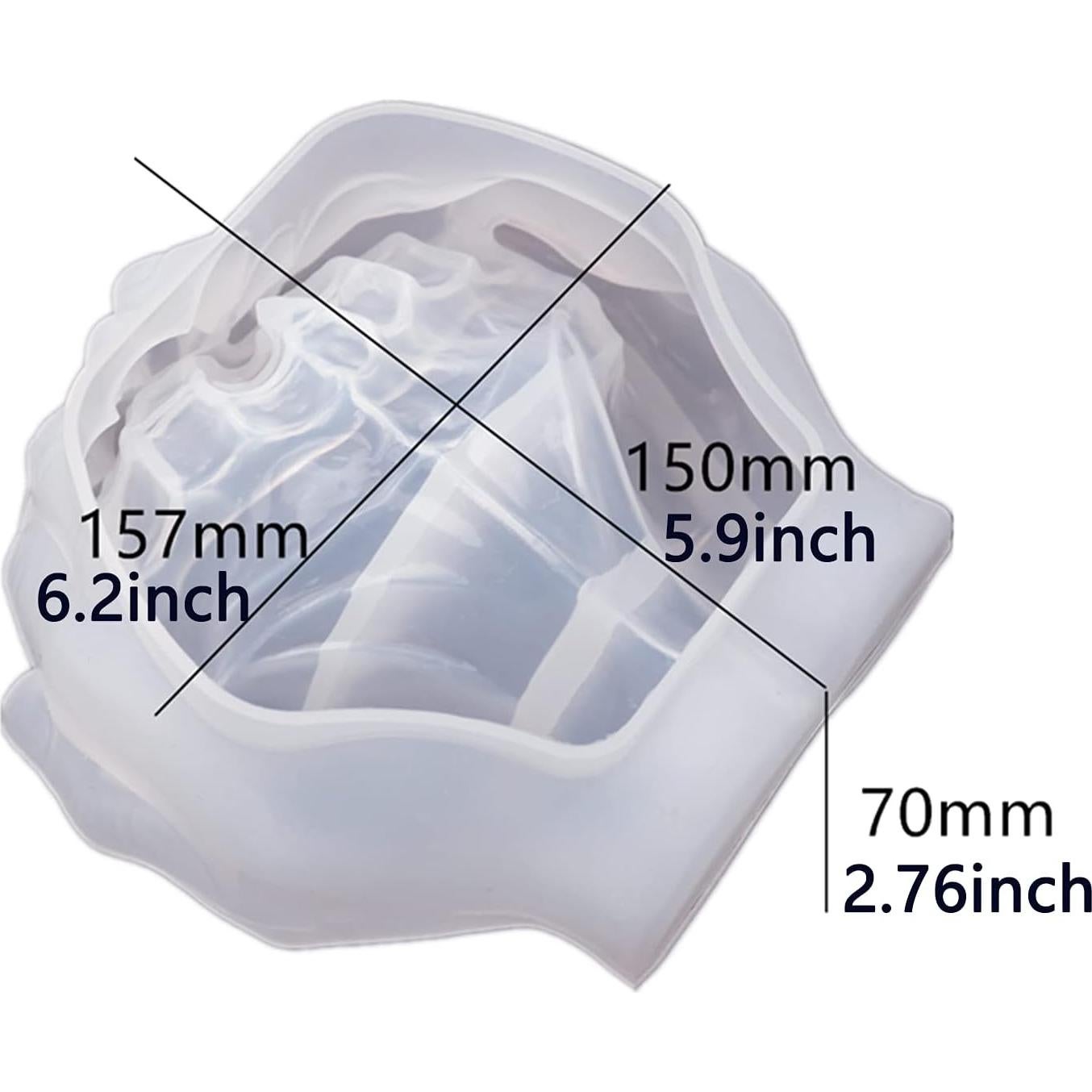 Molde de Silicona en Forma de Mano Actvty para Resina 15.7x15x7cm