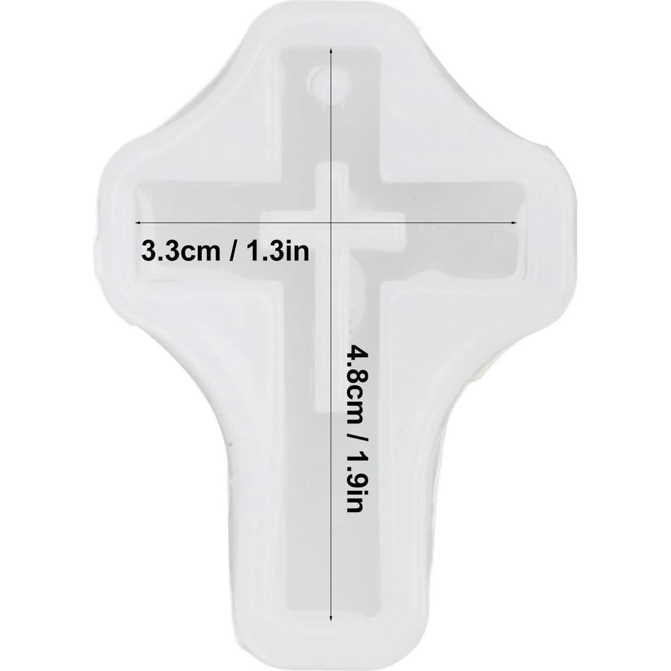 10 Moldes de Silicona Cruz Pssopp para Joyería y Manualidades