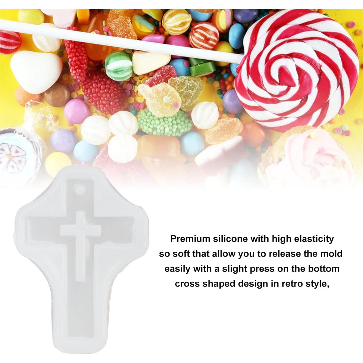 10 Moldes de Silicona Cruz Pssopp para Joyería y Manualidades