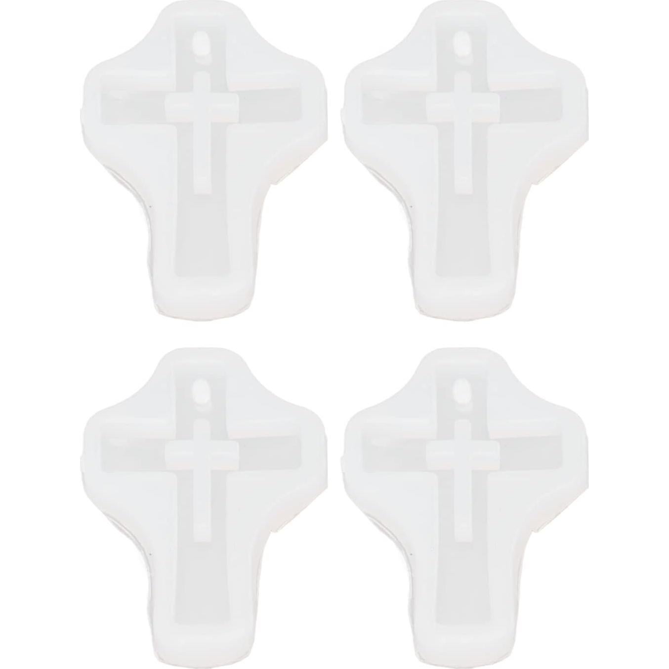 10 Moldes de Silicona Cruz Pssopp para Joyería y Manualidades