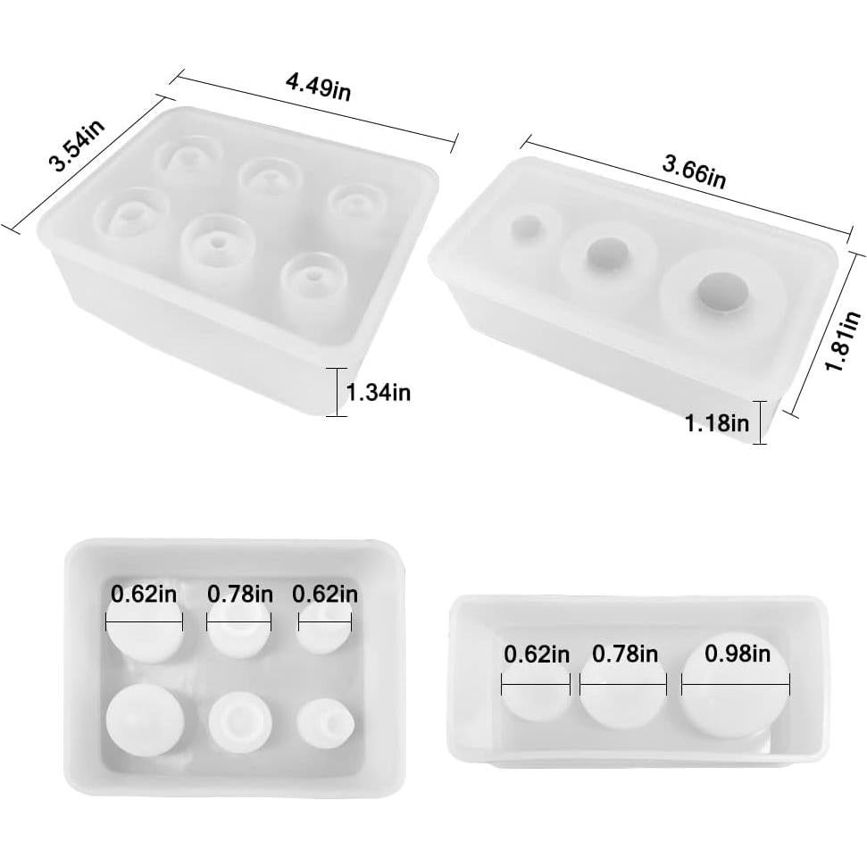 Moldes de Silicona para Bolas findTop - 2 Piezas