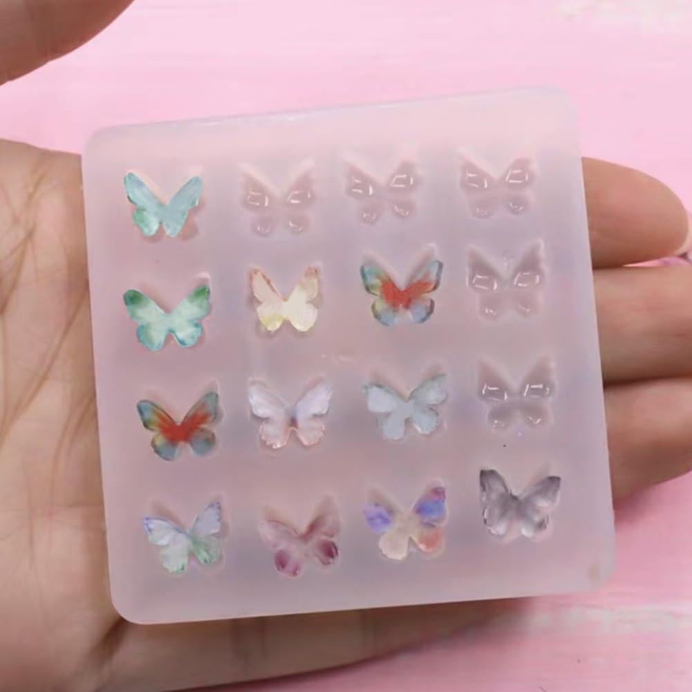 Moldes de Silicona para Joyería Capiant 2 Piezas Mariposa