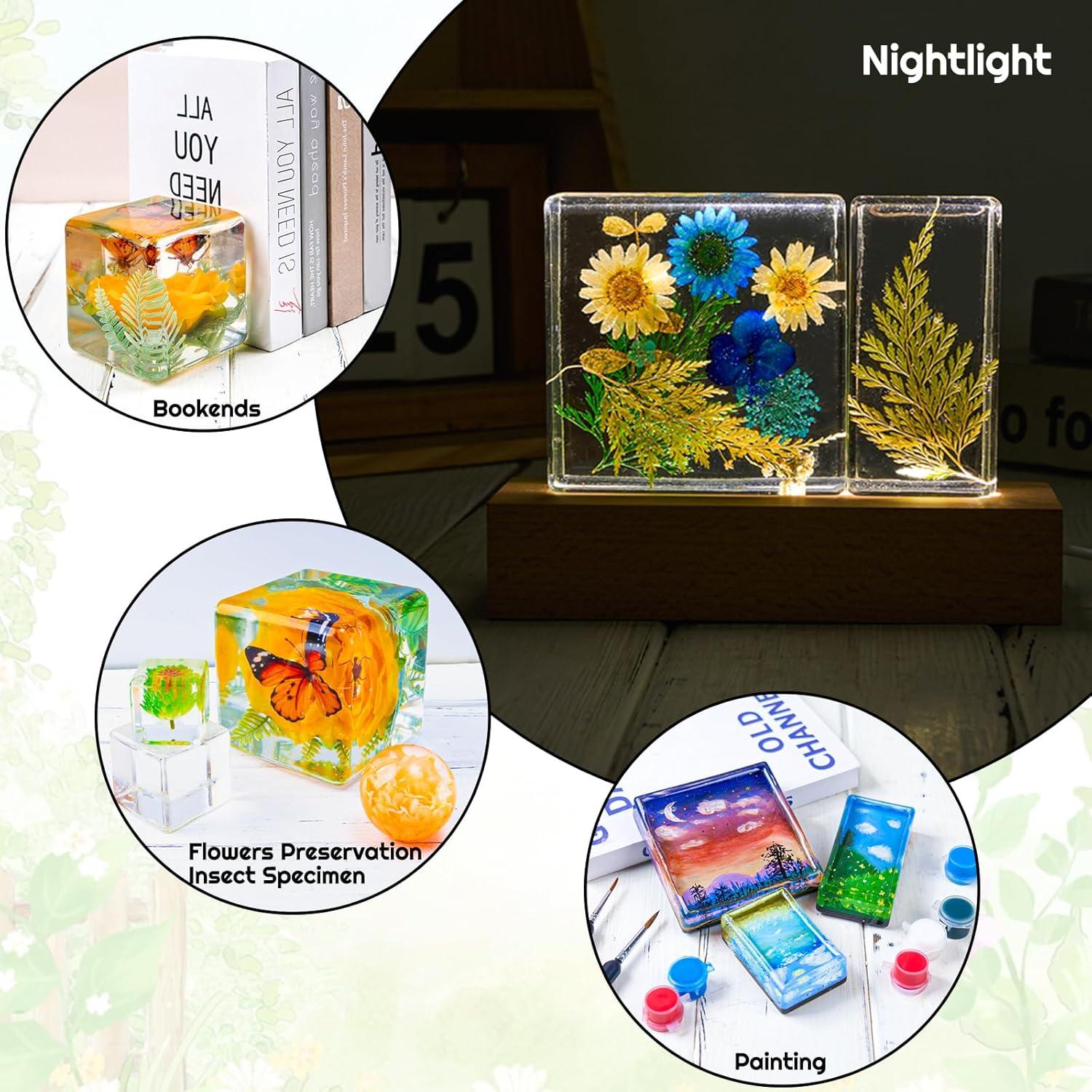 Molde de Resina Epóxica Dacies 12 PCS 10.16 cm Cubo Esférico