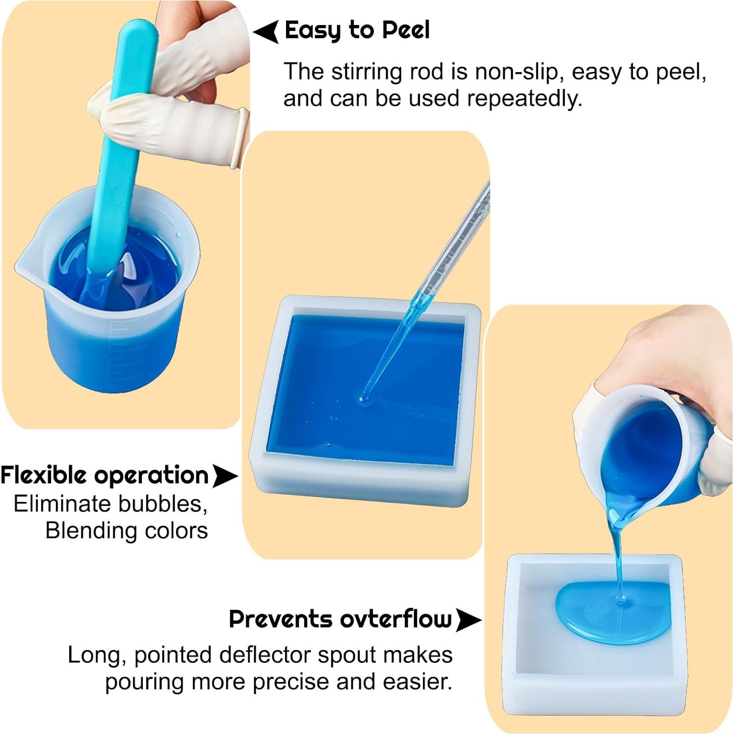 Molde de Resina Epóxica Dacies 12 PCS 10.16 cm Cubo Esférico