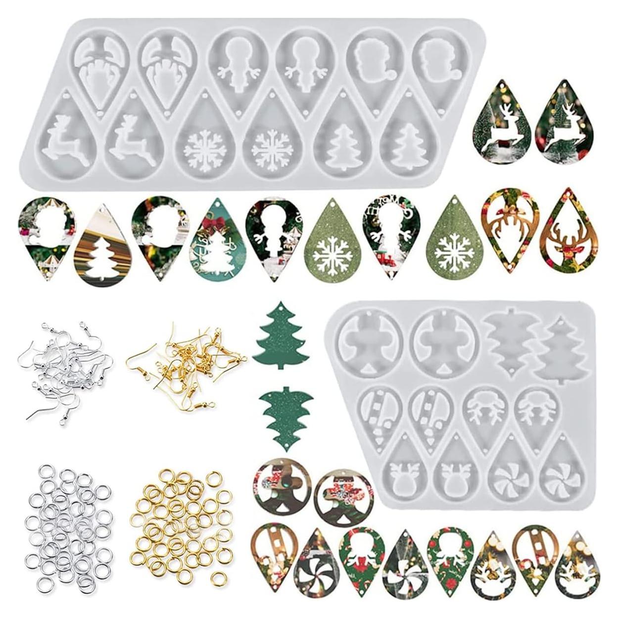 Moldes de Resina Navideños Genérico 2 Piezas Silicona